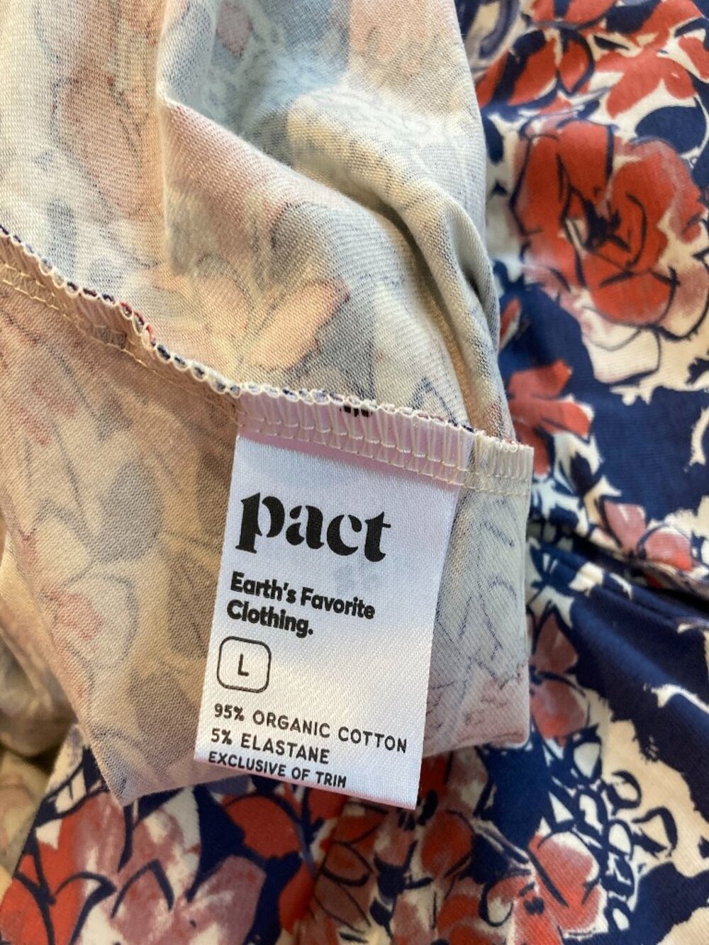 pact Women's Fit & Flare Midi Skirt Cosmos - Large - NWT! - Great fall floral - Picture 7 of 11